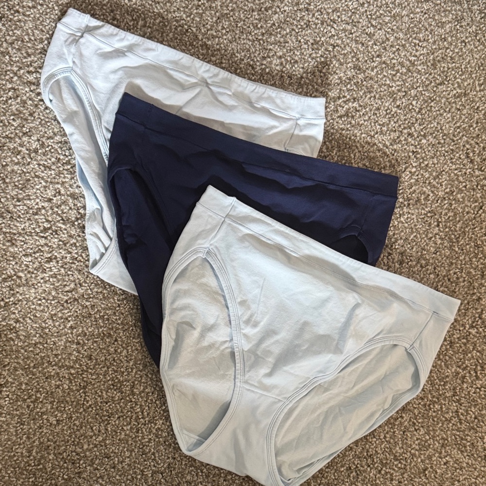 Womens Underwear 3 set 
2 Light Blue
1 Navy